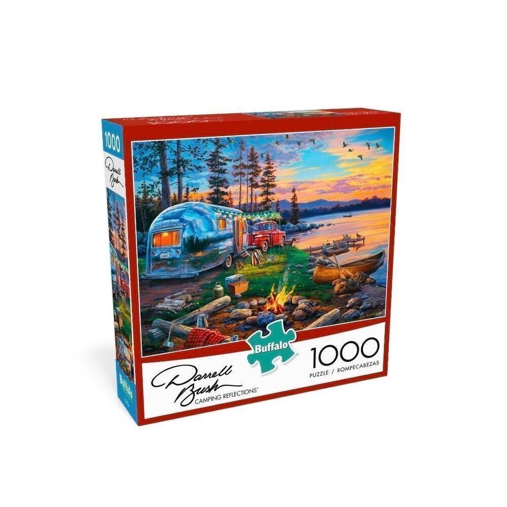 Buffalo Games - Darrell Bush - Camping Reflections - 1000 Piece Jigsaw Puzzle EU